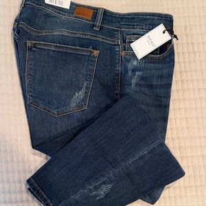Judy Blue Dark Blue Boyfriend Jeans